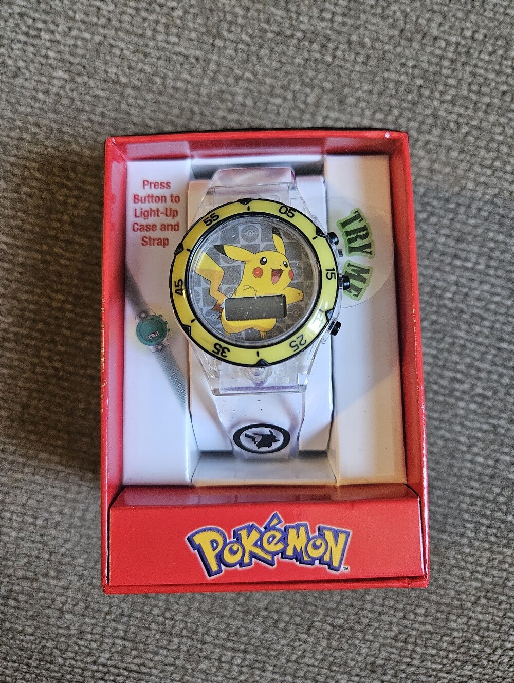 NEW In Box Kids Accutime Pokemon Pikachu Digital Watch
